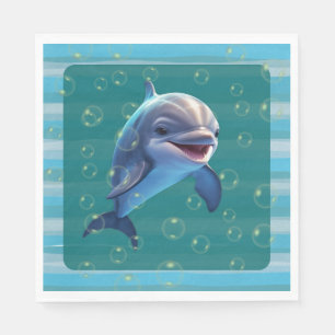 Baby-Delfin-Papier-Servietten Serviette