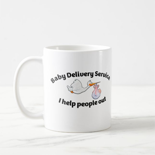 Baby Delivery Service I help people out | midwife Kaffeetasse (Links)