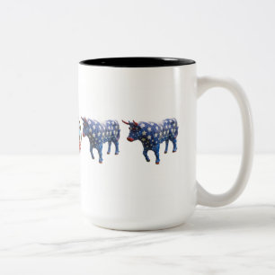 "Baby der blauer Stern-Ochse" 15 Unze-Tasse Zweifarbige Tasse