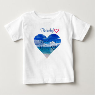 Baby  des Tutu-  Herz Körper-Anzugs-  des Ozean-  T-shirt
