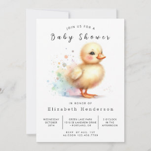 Baby Digital Duck Baby Duck Einladung