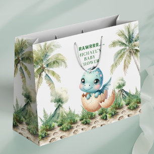 Baby Dino Duschgeschenktasche Süß Schlüpft bald Große Geschenktüte