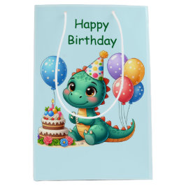 Baby Dino Gift Bag Mittlere Geschenktüte