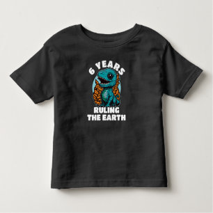 Baby Dinosaur 6 Jahre alt Geburtstag Kleinkind T-shirt