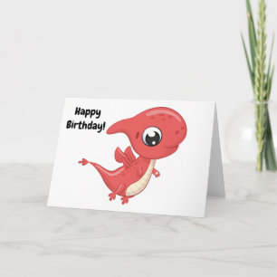 Baby-Dinosaur Alles Gute zum Geburtstag! Leer Karte