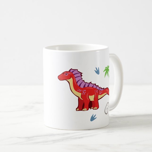 Baby Dinosaur Amargasaurus Tasse (VorderseiteRechts)