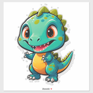 Baby-Dinosaur-Charakter für Kinder Aufkleber