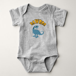 Baby Dinosaur Design - Baby Jersey Bodysuit Strampler