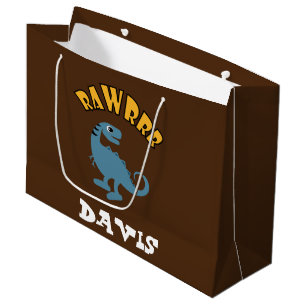 Baby Dinosaur Design - Geschenktasche - Groß Große Geschenktüte