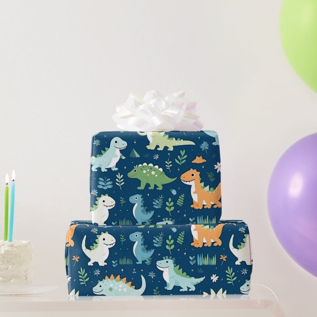 Baby Dinosaur Geschenkpapier (Partygeschenke)