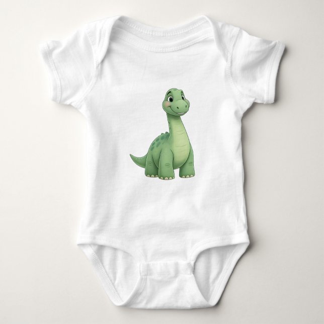 Baby Dinosaur Jersey Bodysuit - Comfort and Style  Baby Strampler (Vorderseite)