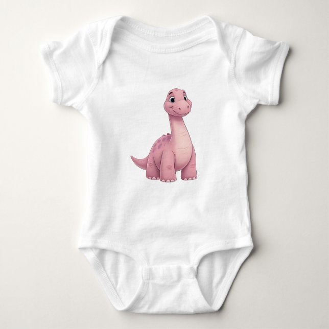 Baby Dinosaur Jersey Bodysuit - Comfort and Style  Baby Strampler (Vorderseite)