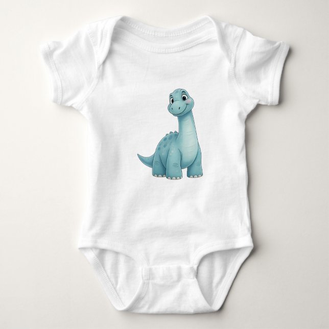 Baby Dinosaur Jersey Bodysuit - Comfort and Style  Baby Strampler (Vorderseite)