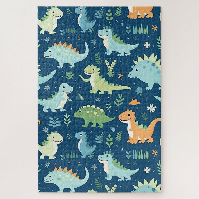 Baby Dinosaur Pattern Puzzle (Vertikal)