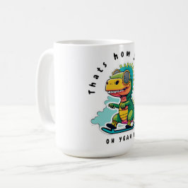 Baby Dinosaur Skaten | So Roll Kaffeetasse