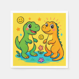 Baby Dinosaur-Themed Serviette