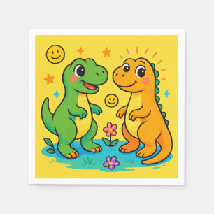 Baby Dinosaur-Themed Serviette