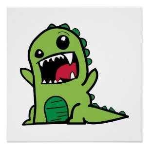 Baby Dinosaurier Cartoon Poster