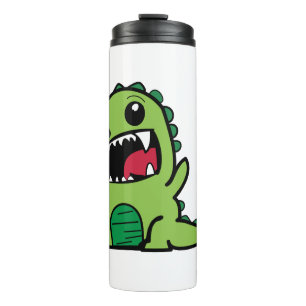 Baby Dinosaurier Cartoon Thermosbecher