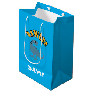 Baby Dinosaurier Design - Geschenktasche - Mittel Mittlere Geschenktüte