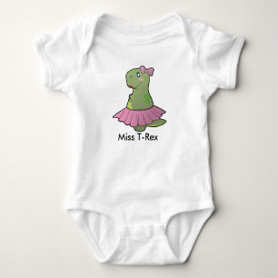 Baby-Dinosaurier-Fräulein T-Rex Bodysuit Baby Strampler
