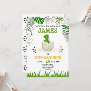 Baby Dinosaurier jedes Alter Geburtstag Einladung