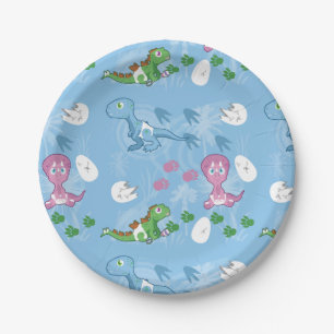 Baby-Dinosaurier Pappteller