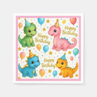 Baby Dinosaurier Servietten! Serviette