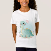 Baby Dinosaurier und Schmetterling