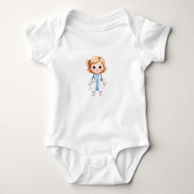 Baby Doctor Girl 2 Baby Strampler (Vorderseite)