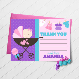 Baby Doll Dankeschön Karten mit Umschlägen