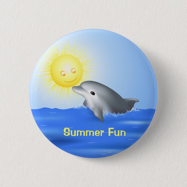 Baby Dolphin Button (Vorderseite)