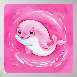 Baby Dolphin Poster