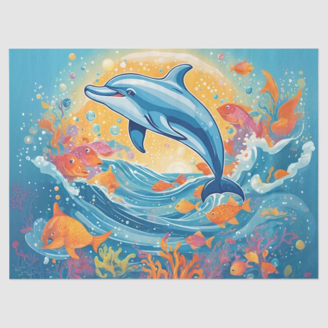 Baby Dolphin Seidenpapier (Vorderseite)