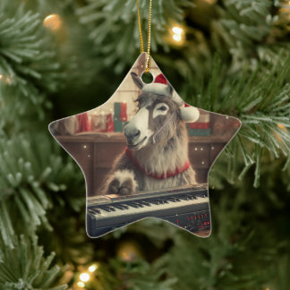 Baby Donkey Familie Ornament, Esel Liebhaber Gesch Keramik Ornament
