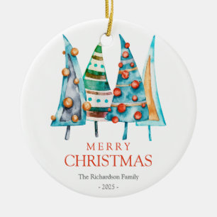 Baby Doodle Pine Christmas Tree Geschenke Keramik Ornament