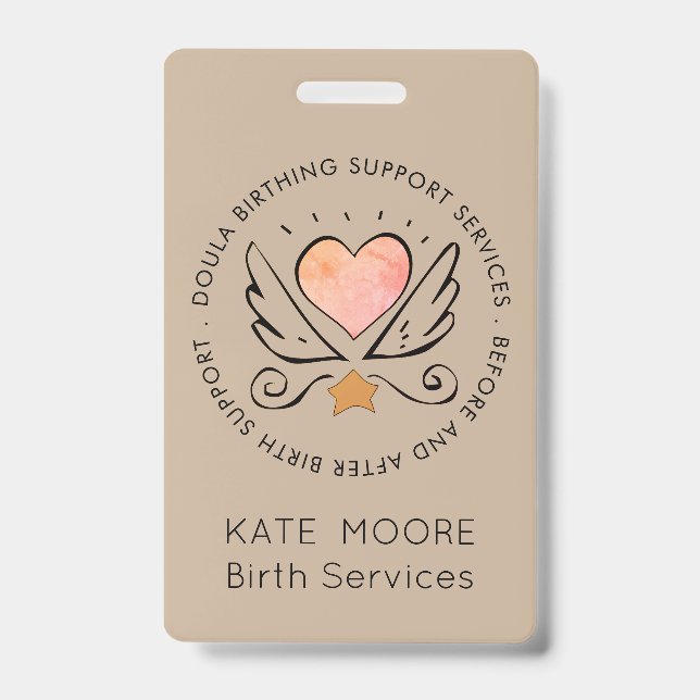 Baby Doula Birth Coach Midfrau Ausweis (Vorderseite)