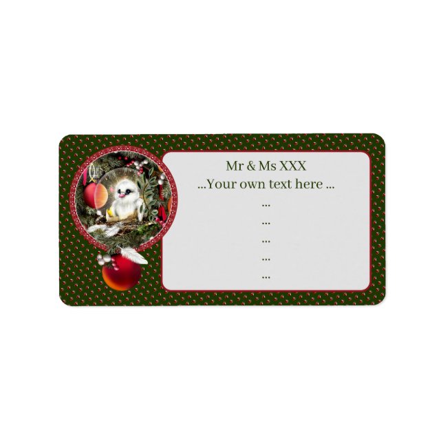 Baby Dove Adressaufkleber (Vorne)