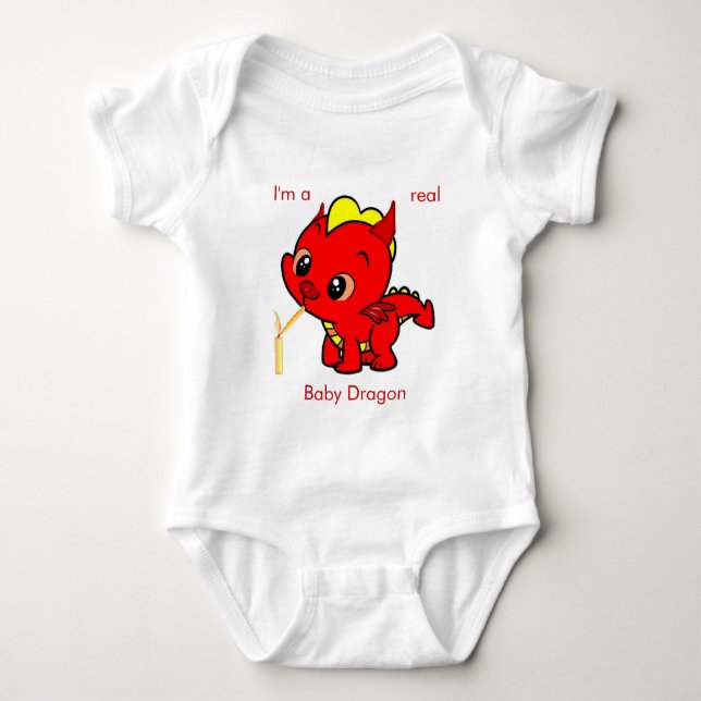 Baby-Drache Baby Strampler (Vorderseite)