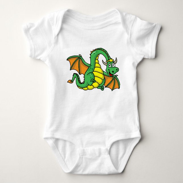 Baby-Drache Baby Strampler (Vorderseite)