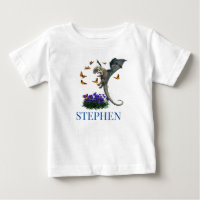 Baby-Drache mit Schmetterlingen Personalisiert