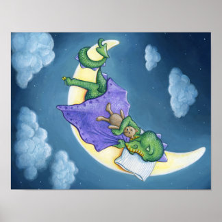 Baby-Drache träumend Poster