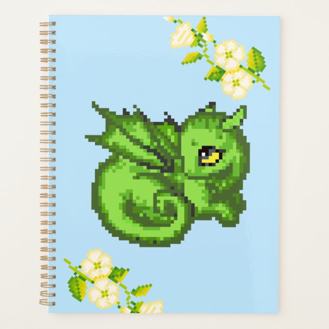 Baby-Drachen-Notizbuch oder Planer (Vorderseite)