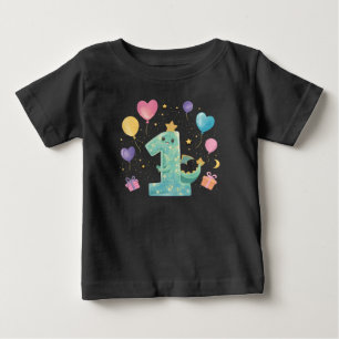 Baby Dragon 1. Geburtstag Party für Jungen T-shirt