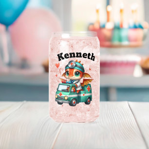 Baby Dragon auf einem Ambulanzabenteuer! Dosenglas