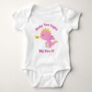 Baby Dragon Baby Du Light My Fire Girl Pink Strampler