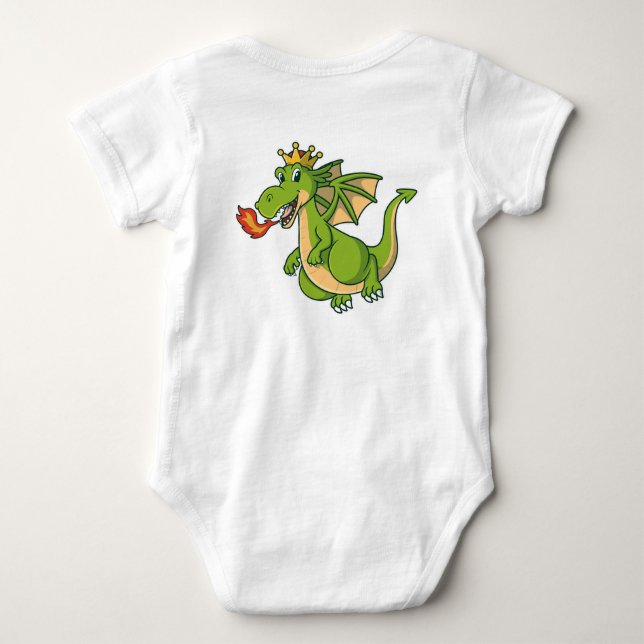 Baby Dragon Bodysuit - Niedlich und gemütlich eing Strampler (Rückseite)