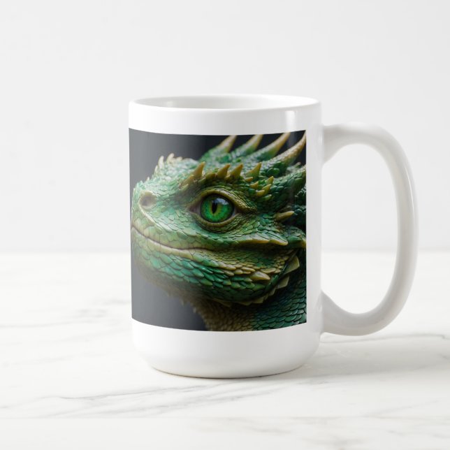 Baby Dragon Fantasy Art Kaffeetasse (Rechts)