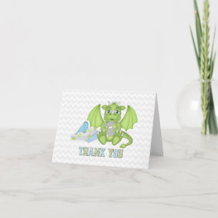 Baby Dragon geklappt Dankeschön Karte