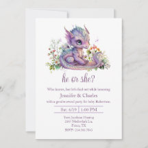 Baby Dragon Gender Reveal Party